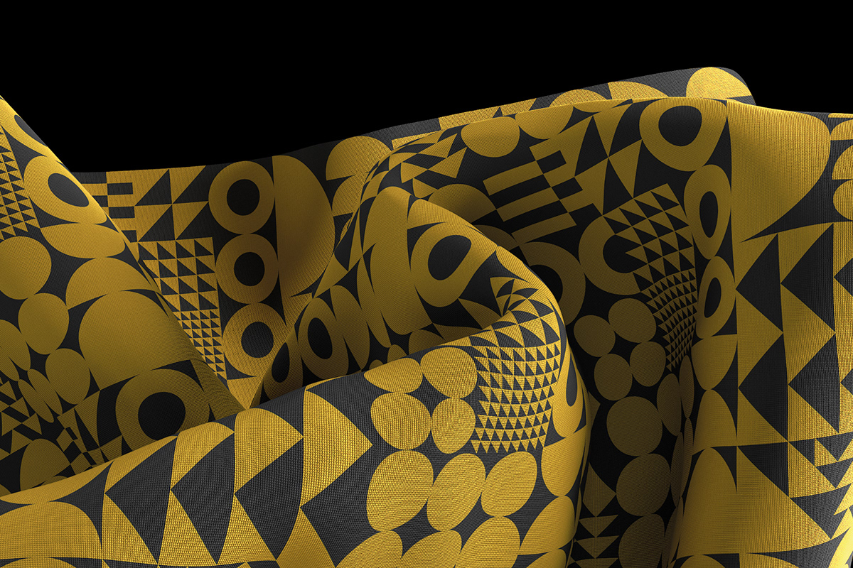 3D CGI cloth maxon pattern redshift render Render textile texture