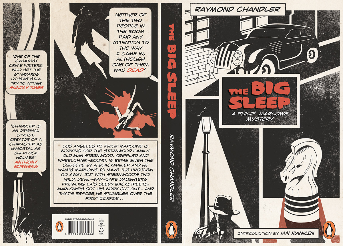 penguin book cover Competition Classic comic noir detective sketch outsiders puffin Awards hand drawn vintage Retro