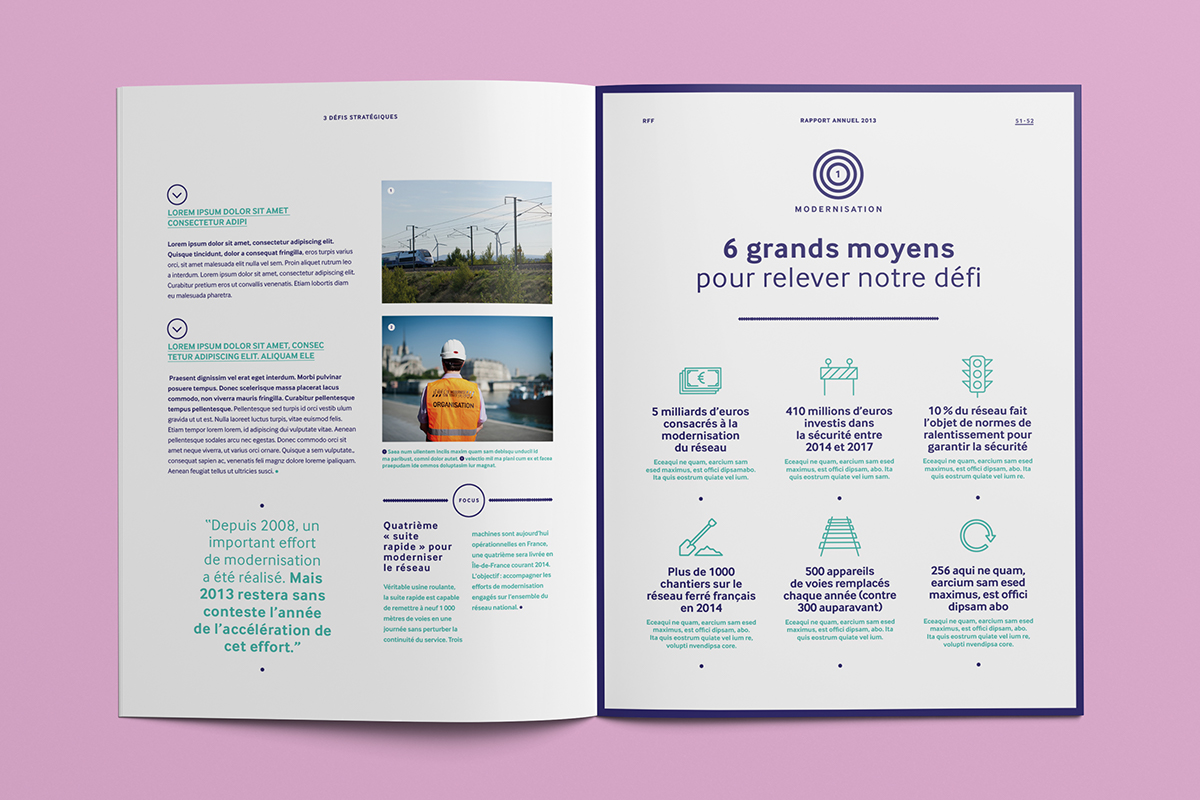 annual report editorial design magazine pages Layout
