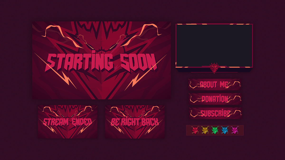 clean streamer design clean twitch designs dragon overlay dragon slayer dragon twitch package epic twitch designs epic twitch package omegalul designs powerful twitch design twitch package