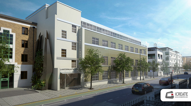 CGI exterior iCreate London 3D Architectural Plans commercial property