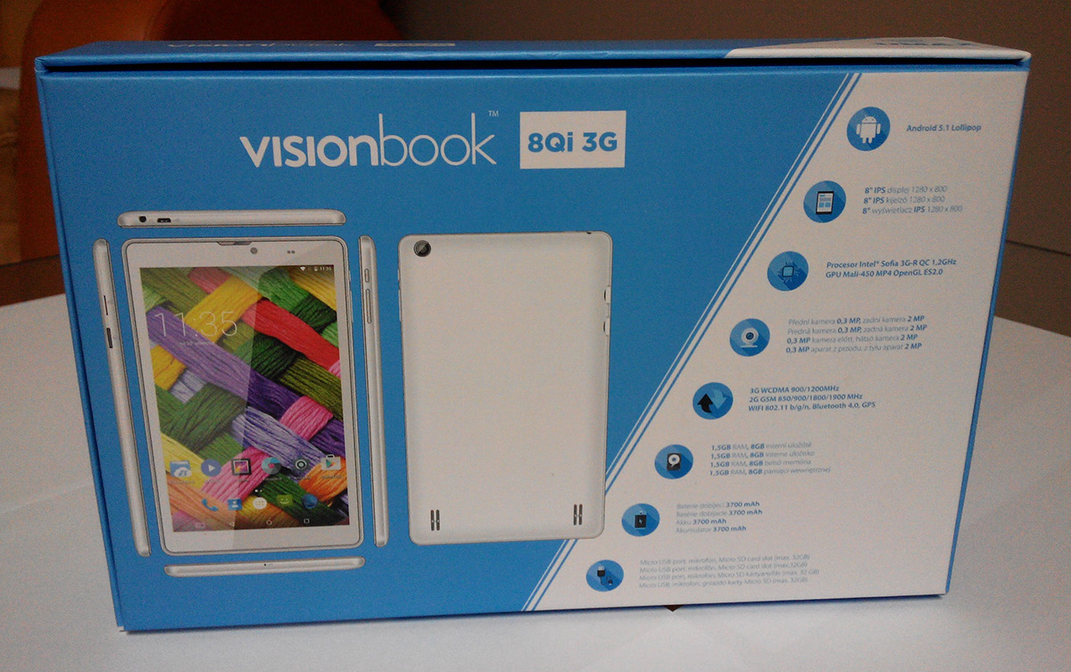 tablet visionbook box giftbox package slate android Computer