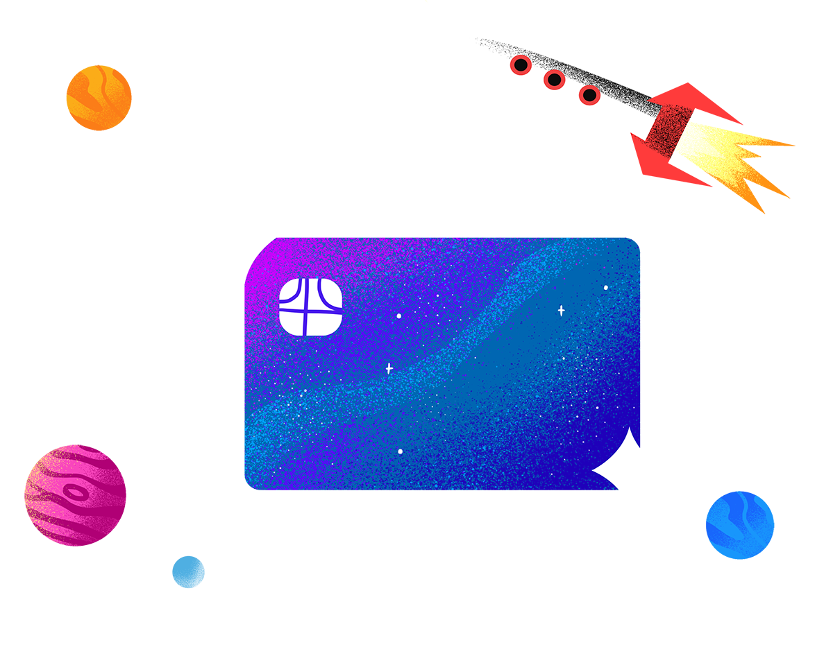 illustartion bank card Icon design art