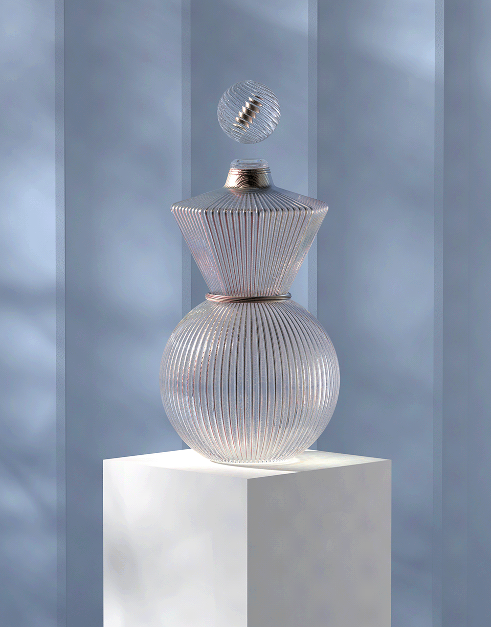 product design  glass CGI ILLUSTRATION  art direction  set design  vases