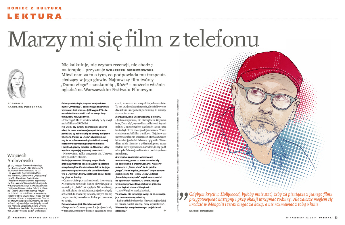 smarzowski Przekroj editorial portrait director glasses