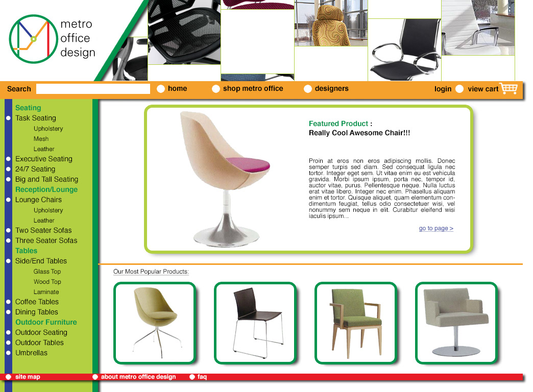 images Web Images digital brand metro contemporary chair product Ecommerce Retail graphics