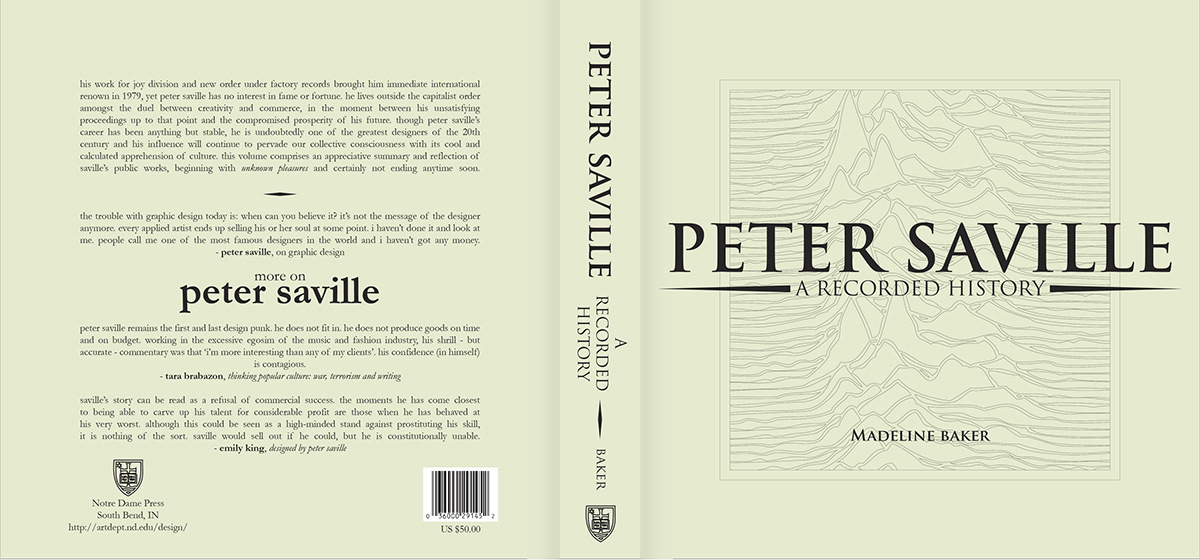 Peter Saville book cover