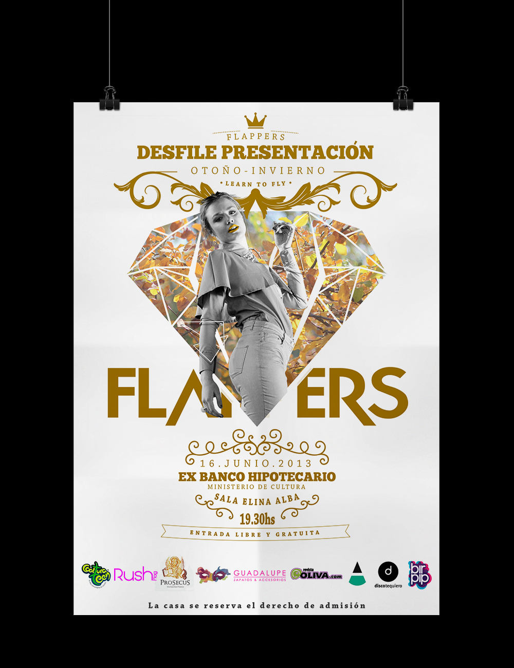indumentaria clothes logo marca Ropa flappers DANCE   flyer brand