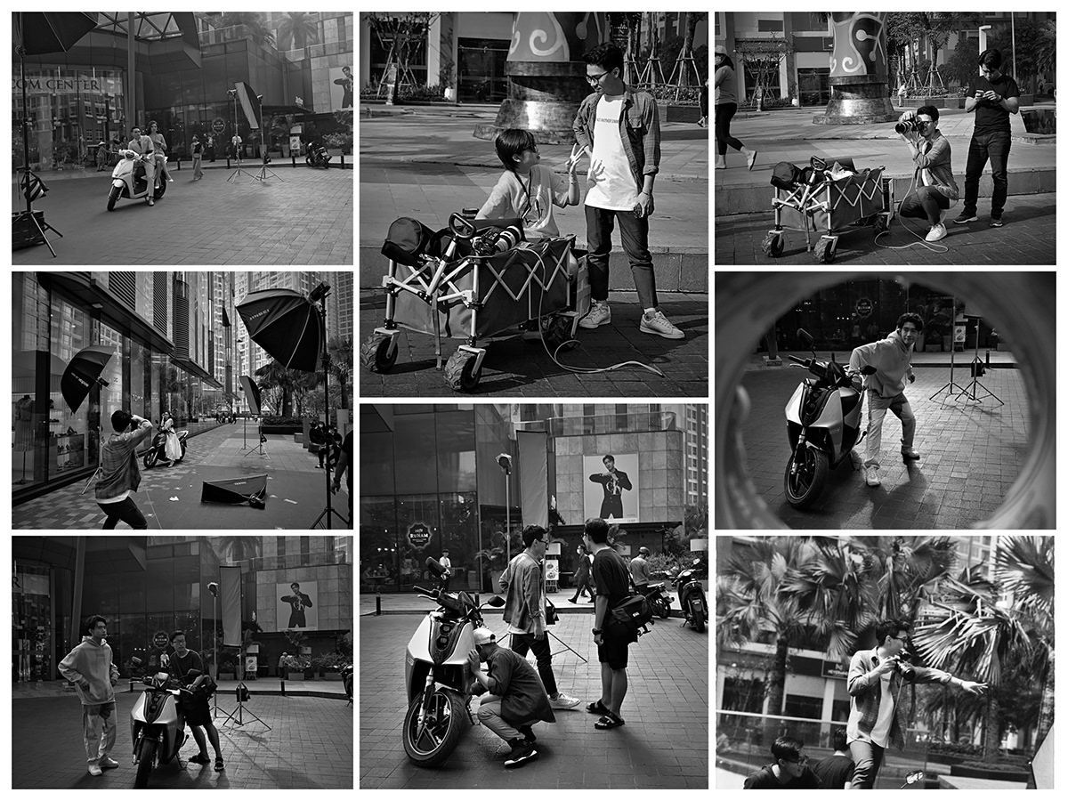 commercial friends lifestyle motorbike Scooter vinfast vietnam car photoshoot Vehicle Photography minh mi goi