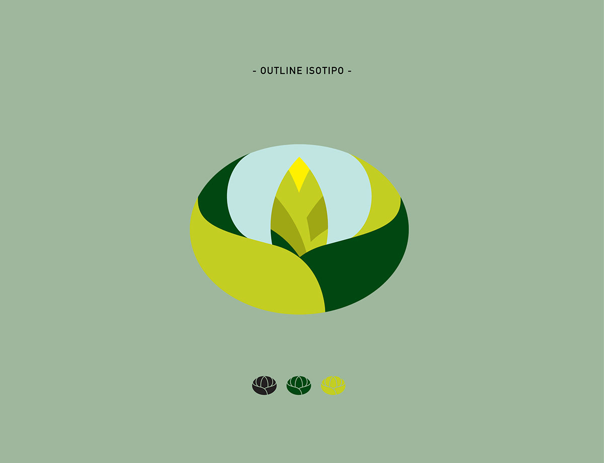 Logotype brand green color agriculture grain design land corn eye