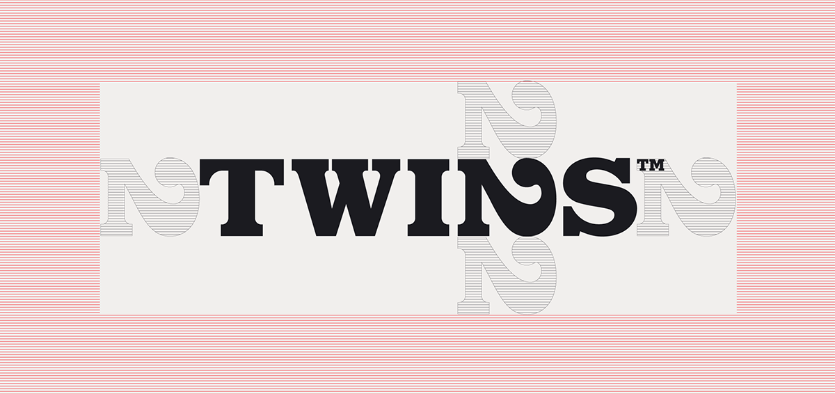 Twins typography   creative typographic logo identity