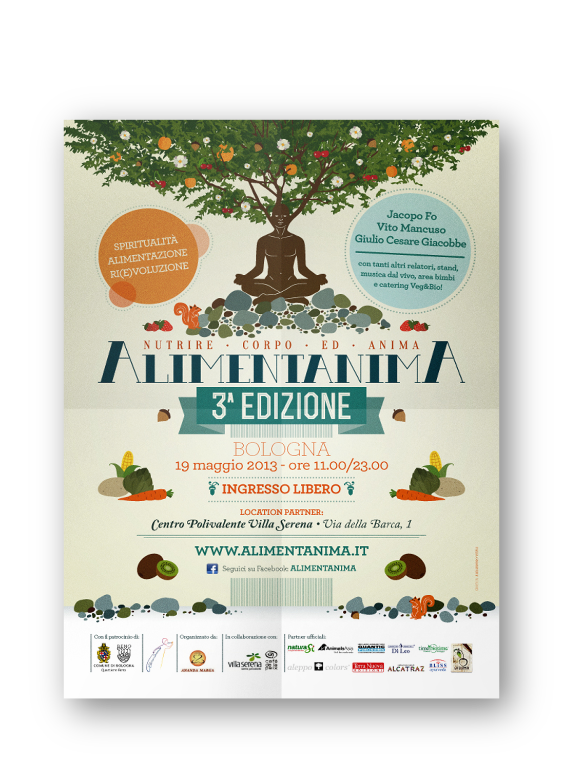 Food  Nature italian Workshop poster natural food slow food Sustainability eco Ecology green
