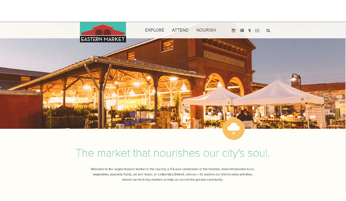 Adobe Portfolio Eastern Market market maps icons Website Web