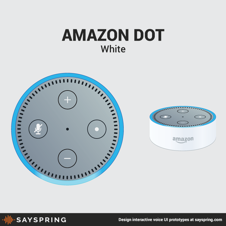 Amazon Amazon echo speaker voice Technology Sayspring vector design graphic