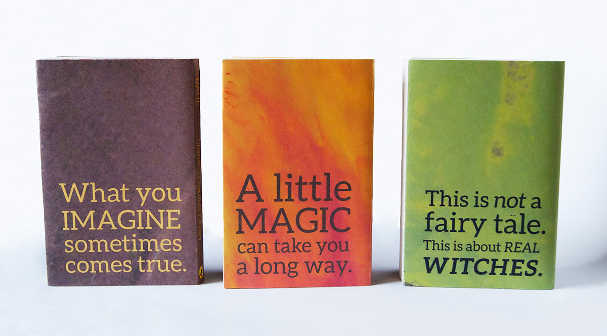 Roald Dahl book covers charlie chocolate factory james giant peach Witches