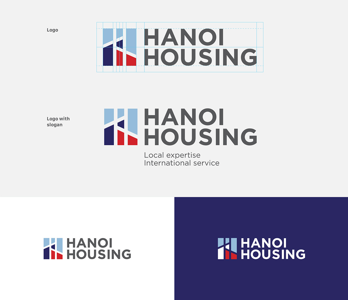 housing identity branding  graphic design  media system brand identity B&A creative logo home Logo House