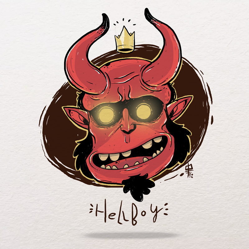 Hellboy Character design comics Pokemon Xmen