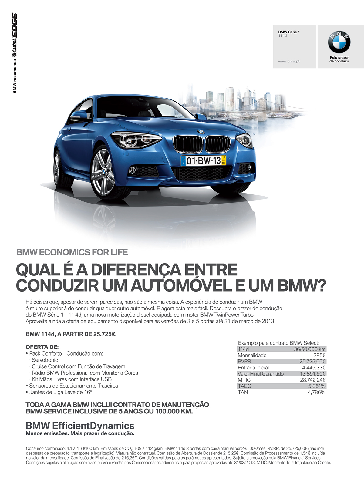 BMW economics for life