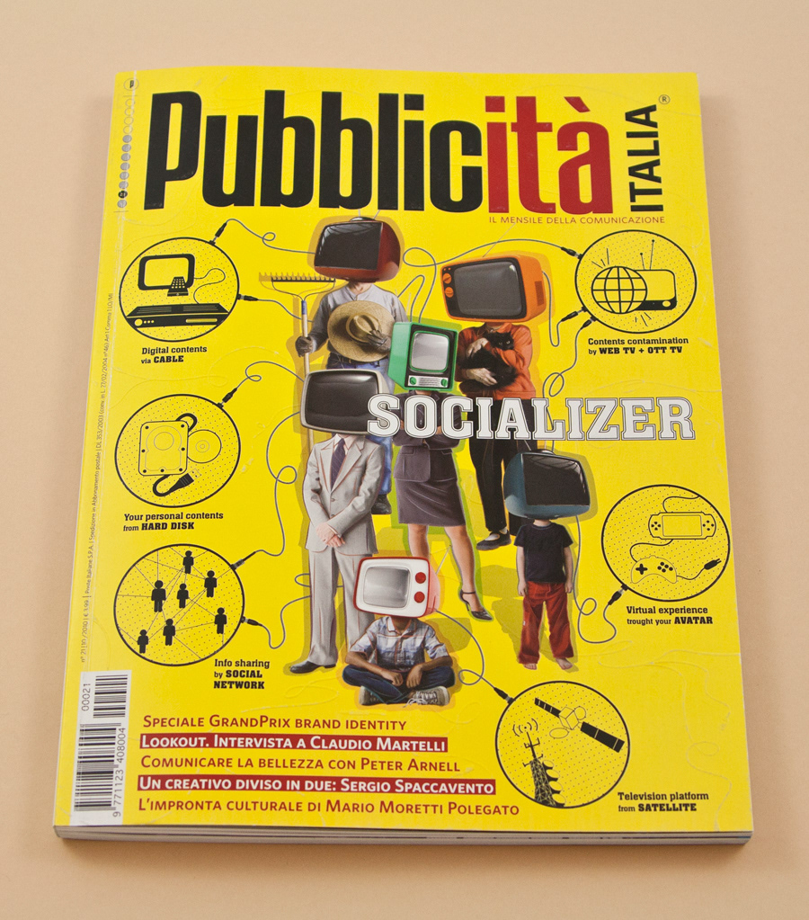 cover magazine issue pubblicita ADV Italy communication