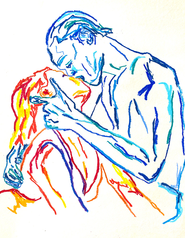 artist Drawing  gay lesbian LGBT Love oil pastel Oil Pastel Drawing Pastels queer