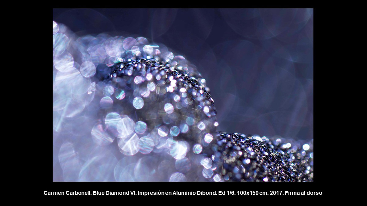 diamonds blue sparkly textures Carmen Carbonell