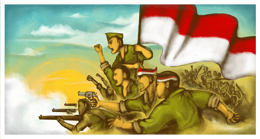 indonesia Independence Indonesian kemerdekaan merdeka perjuangan lapantigatiga
