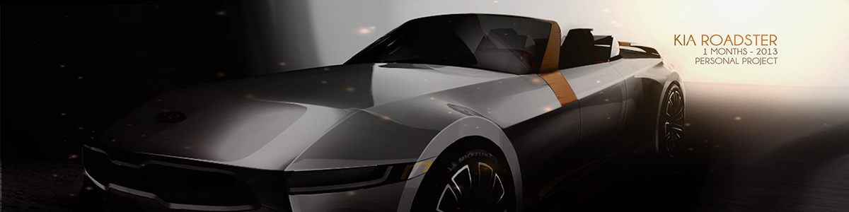 concept kia roadster Charlie fournier design car student Project