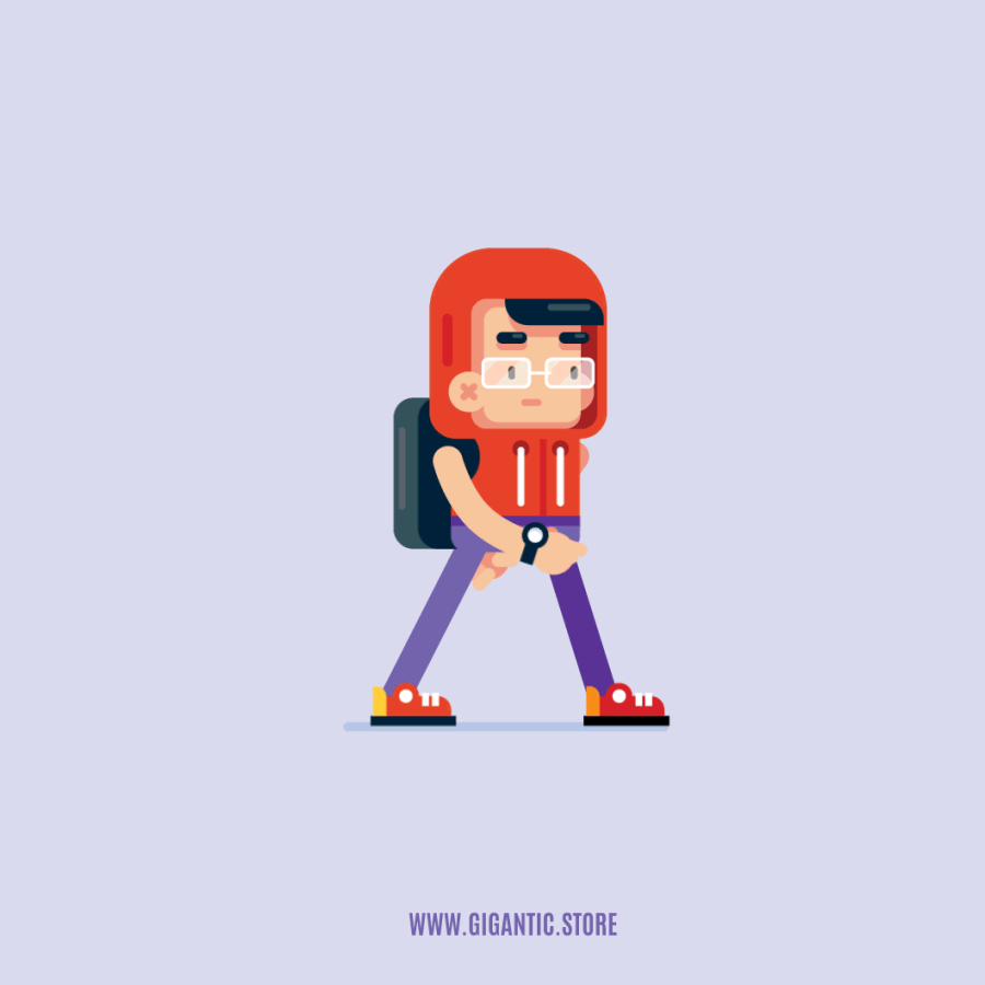 Walk Cycle with Flat Design Character and Rubber Hose on Behance