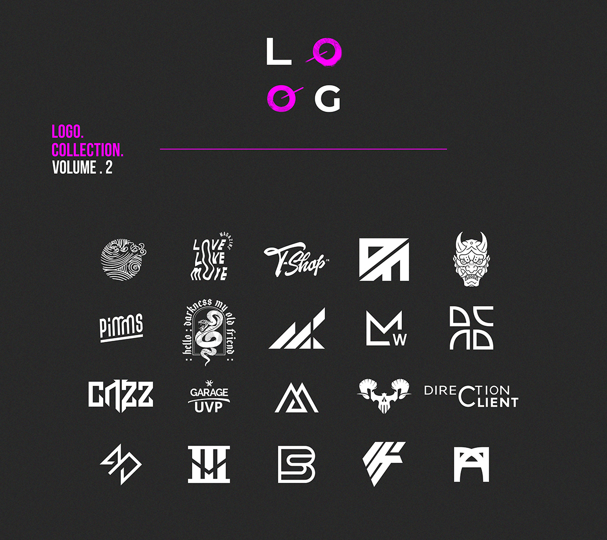 logo logos identity brand identity logofolio Collection type concept rugged branding 