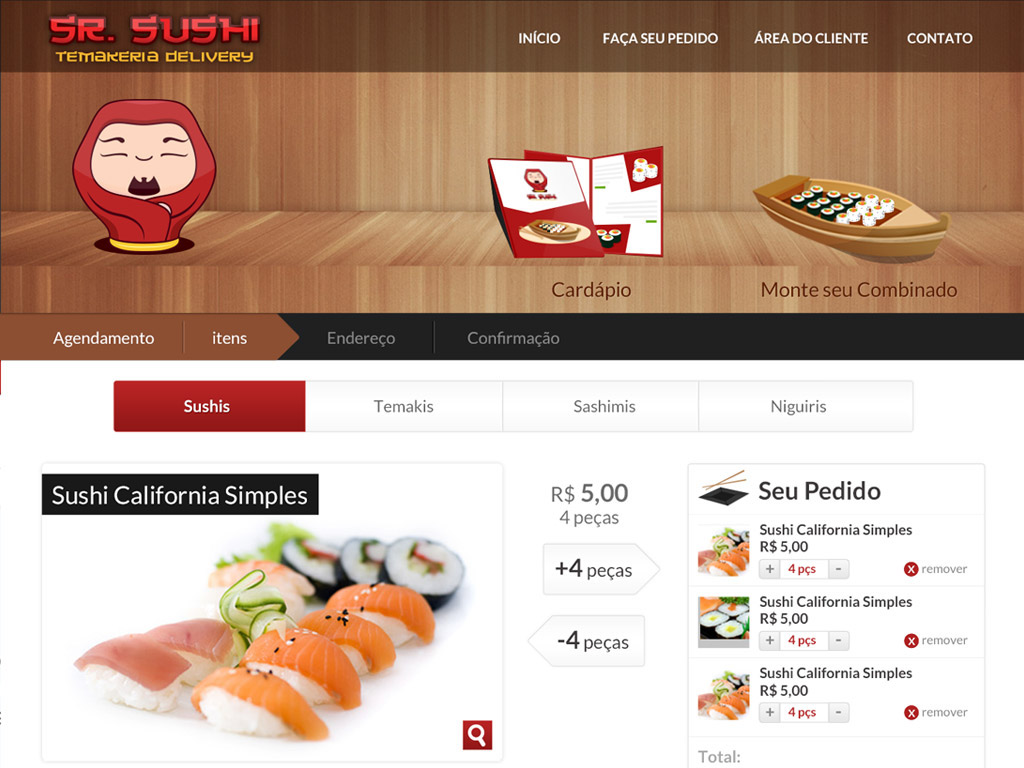 #Design #webinterface #UI #delivery #sushi