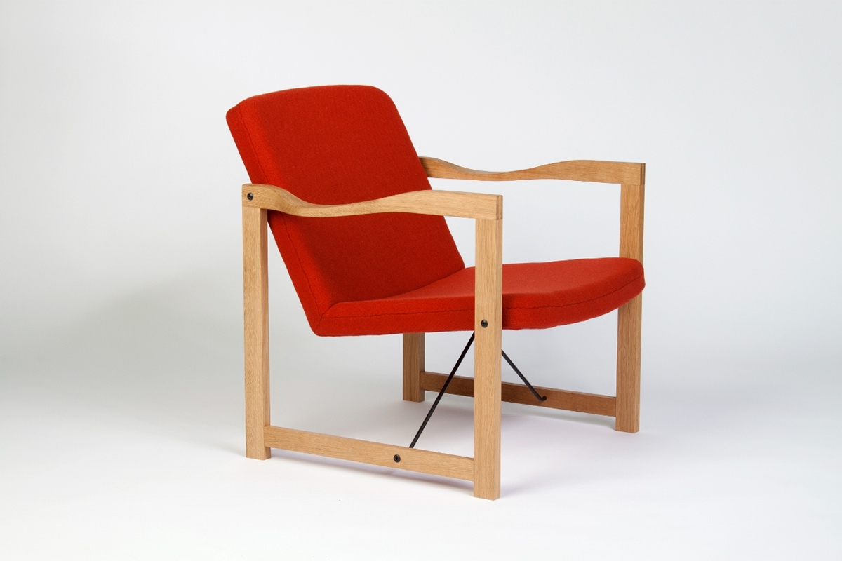 wool  upholstry wood  oak  design  metal  furniture  chair  easy chair