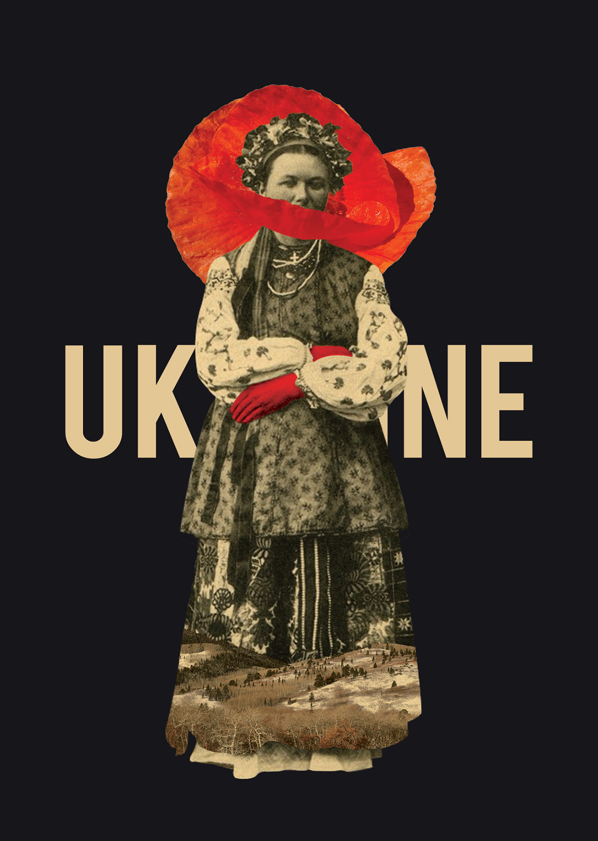 ukraine braty collage post card