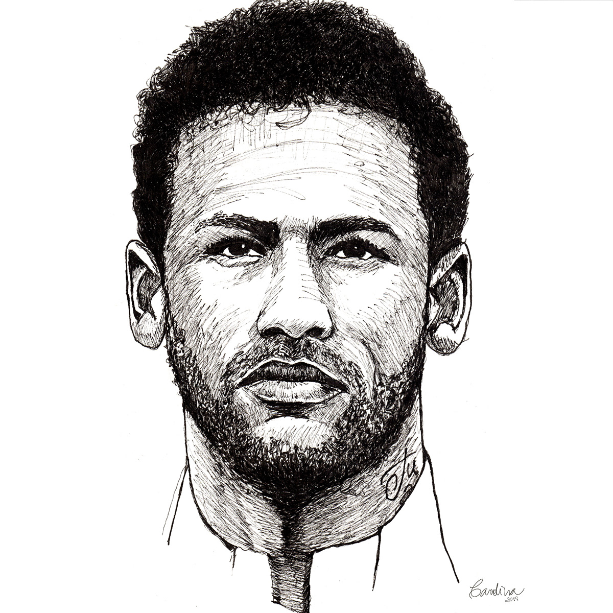 football soccer Brazil world cup FIFA futebol Players Neymar portrait