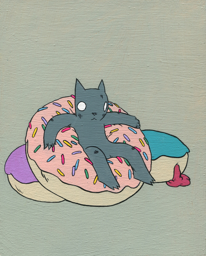 cats Donuts cake