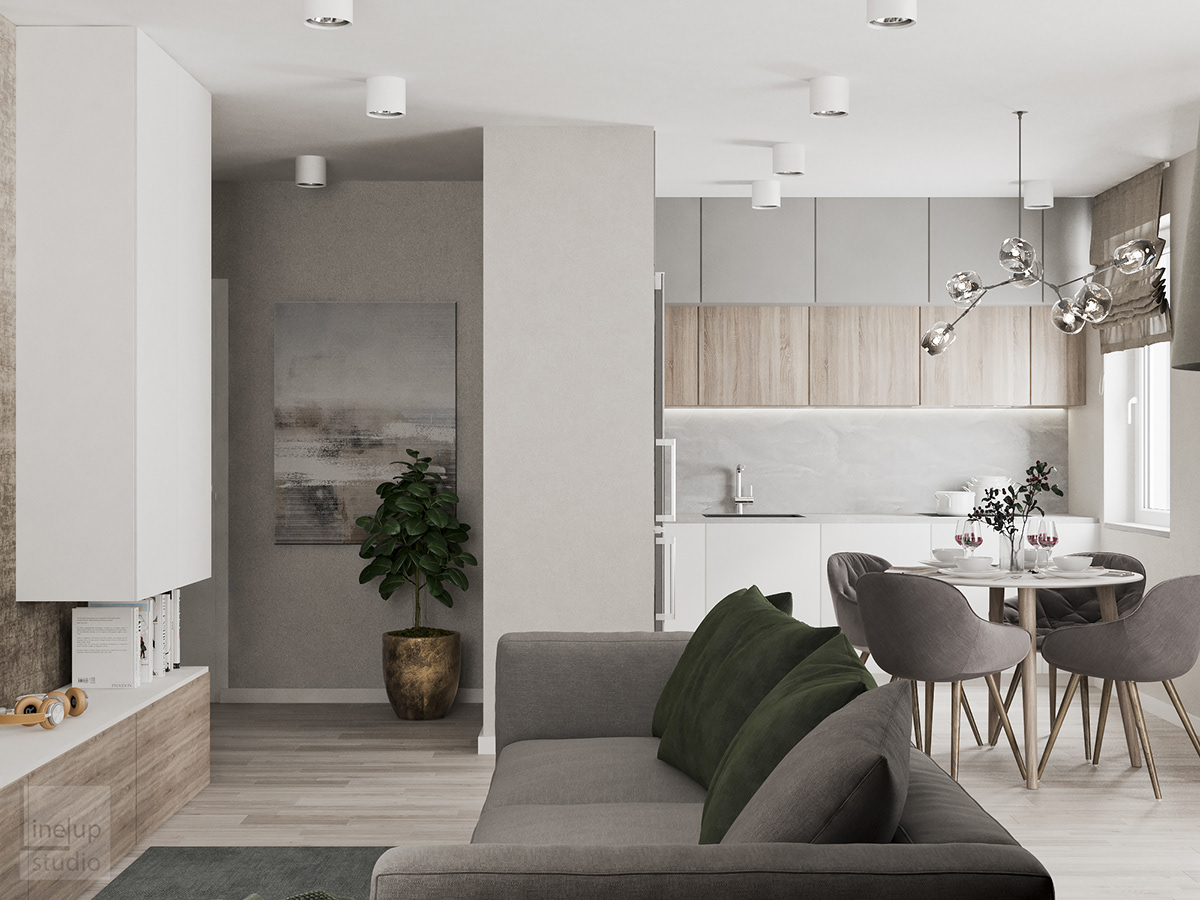 3dsmax vray Vizualization Project Interior design apartment poland