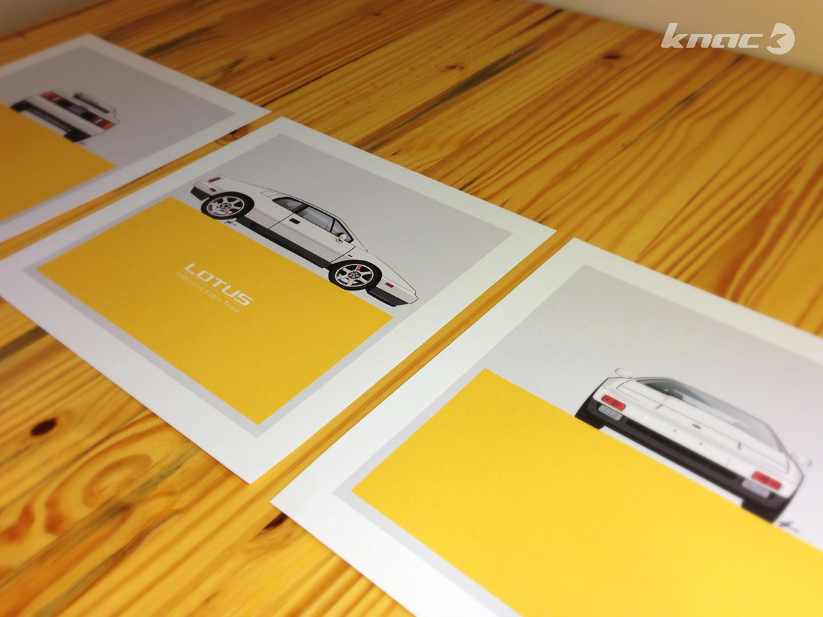Lotus Esprit Lotus Auto Art Renderings illustrations Cars posters