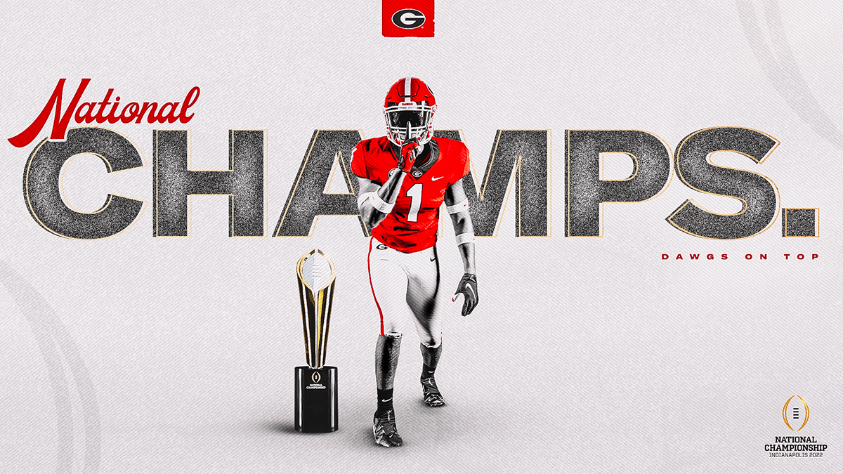 2021 Georgia National Champions Logo on Behance