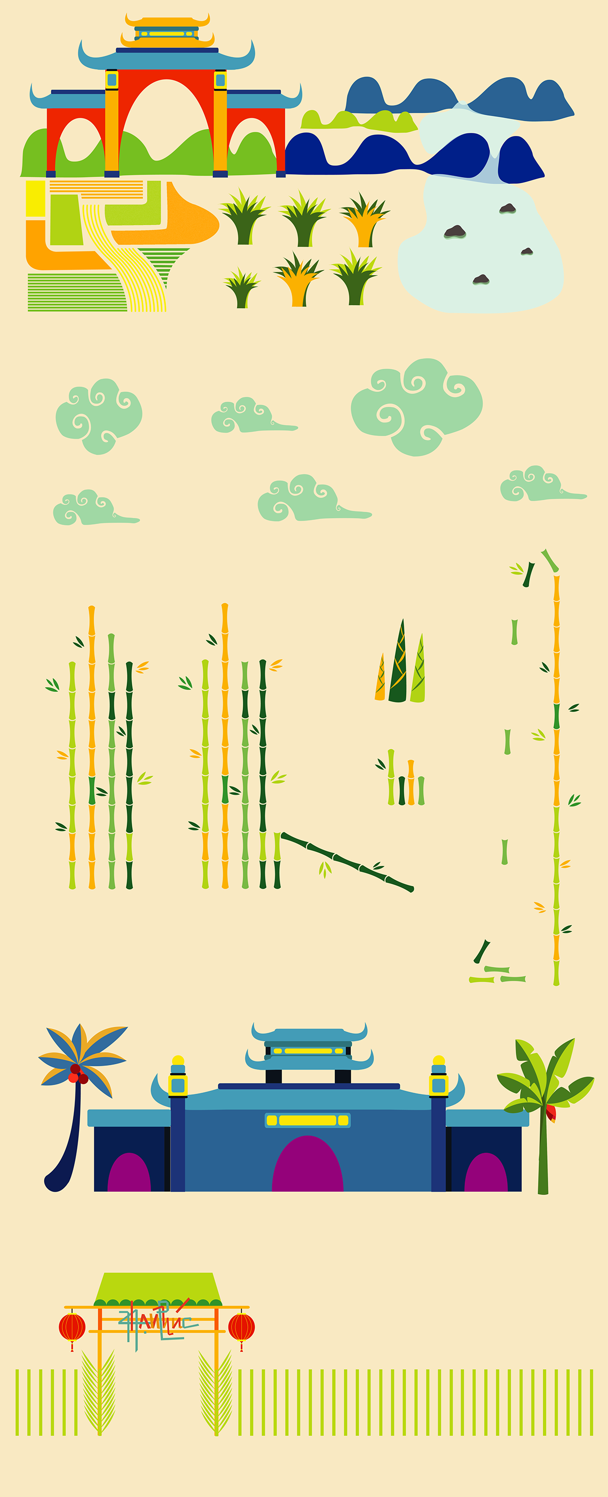 illutration graphic design bamboo