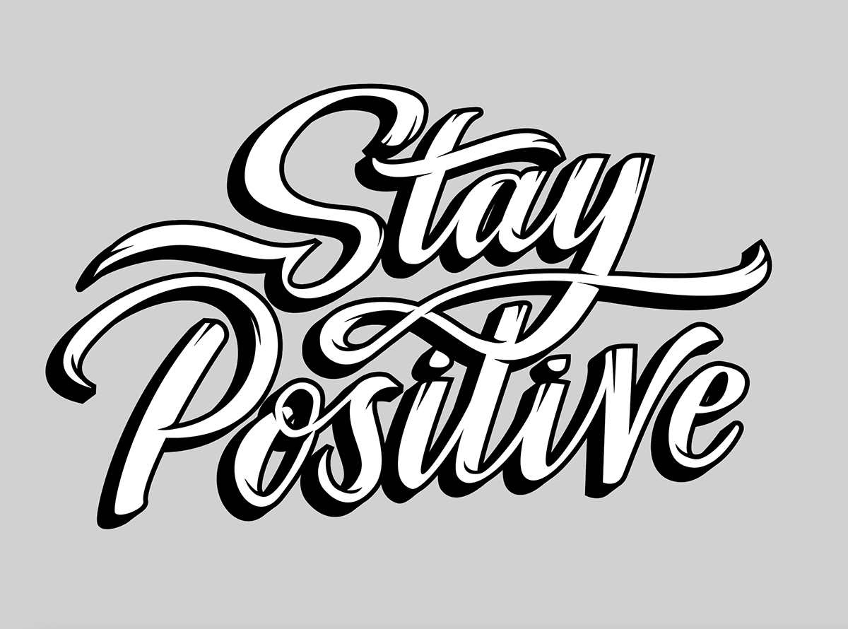 Handlettering lettering Mural positive vibes staypositive streetart typography   Upfest wall painting