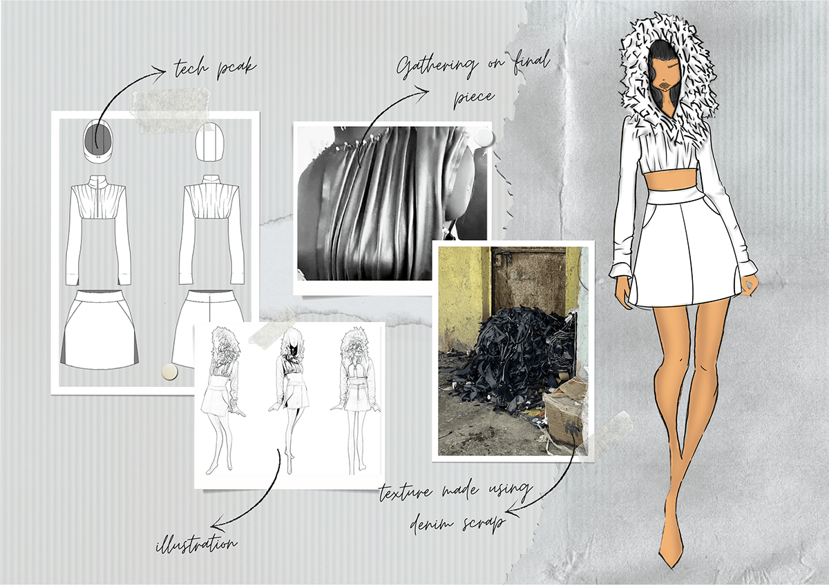 moodboard concpet ideation sketches ILLUSTRATION  pattern making Garment Construction womenswear Menswear fashion design