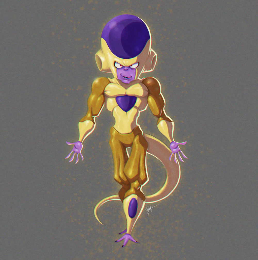 frieza Freeza freezer dragon ball Character Character design  ILLUSTRATION 