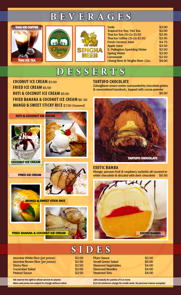 menu print Layout menu design restaurant