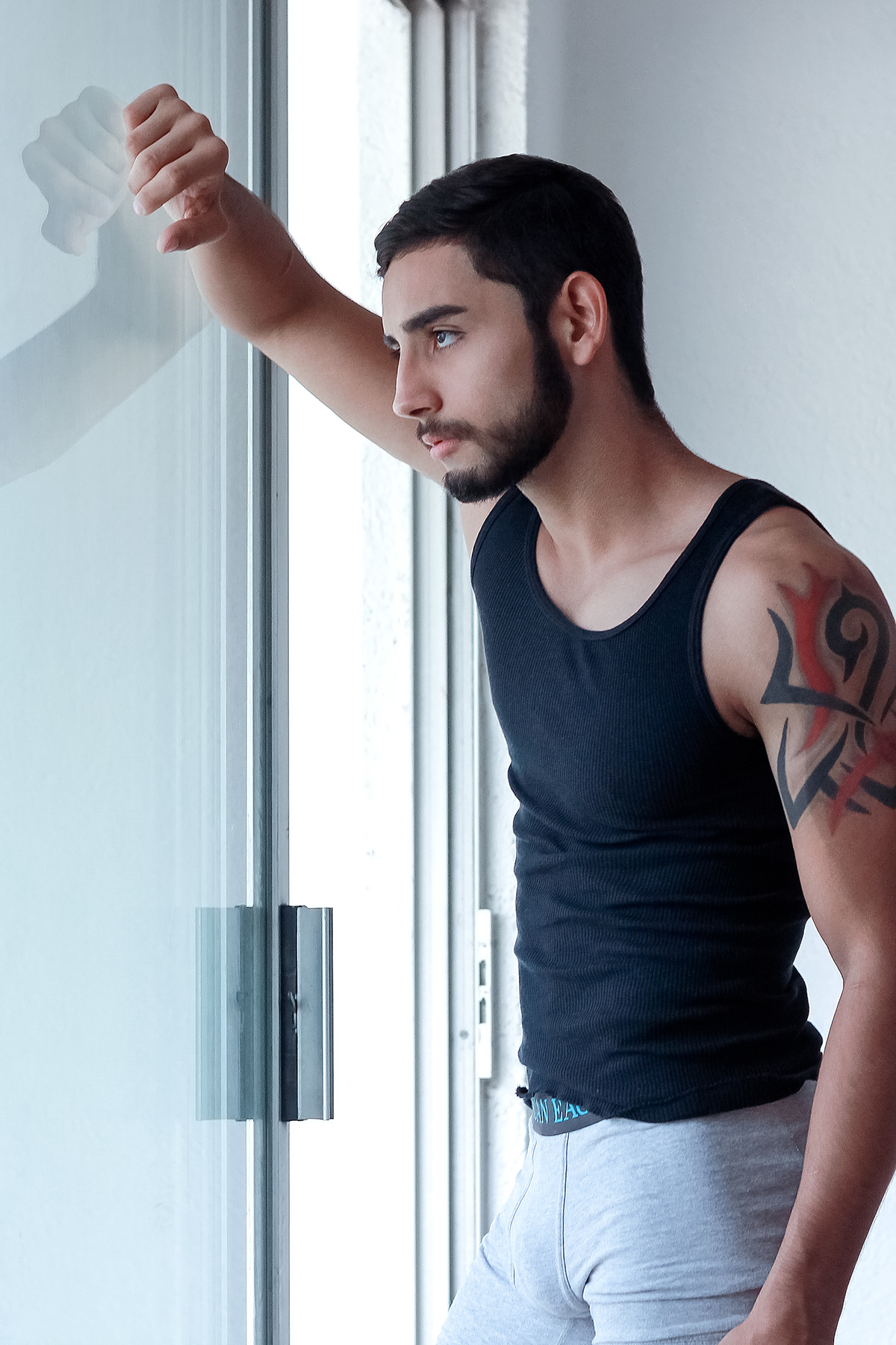 sexy model men Style mexico monterrey shirtless suit beard