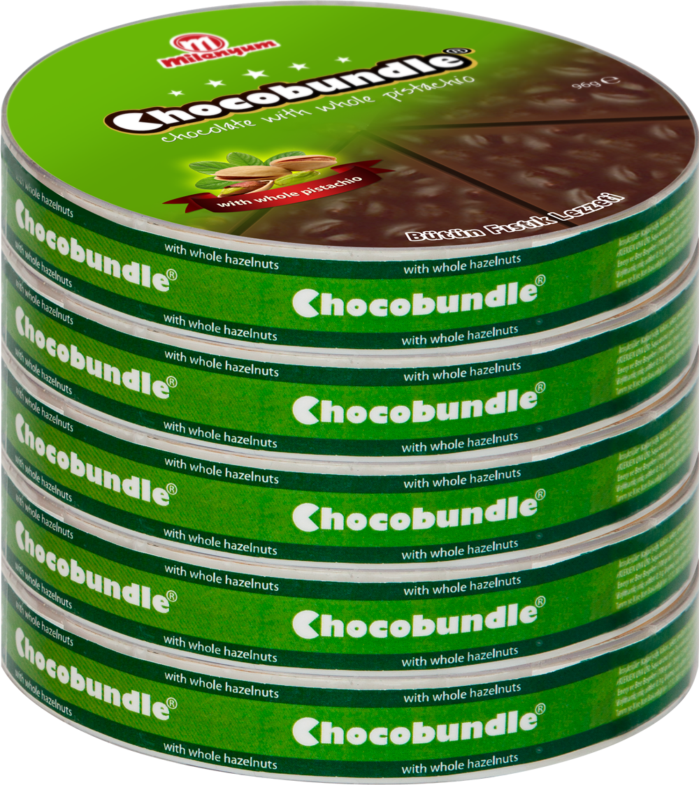 chocolate chocobundle pistachio hazelnut triangular chocolate