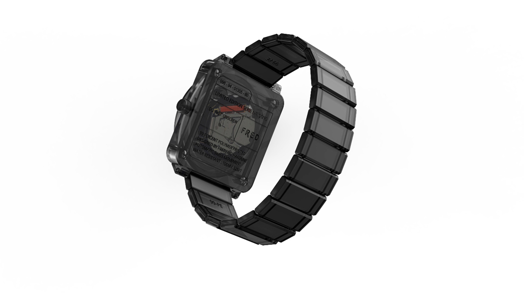 Fashion  accessory design 3d printed limited edition Innovative hand assembled wrist watch fascinating swiss made