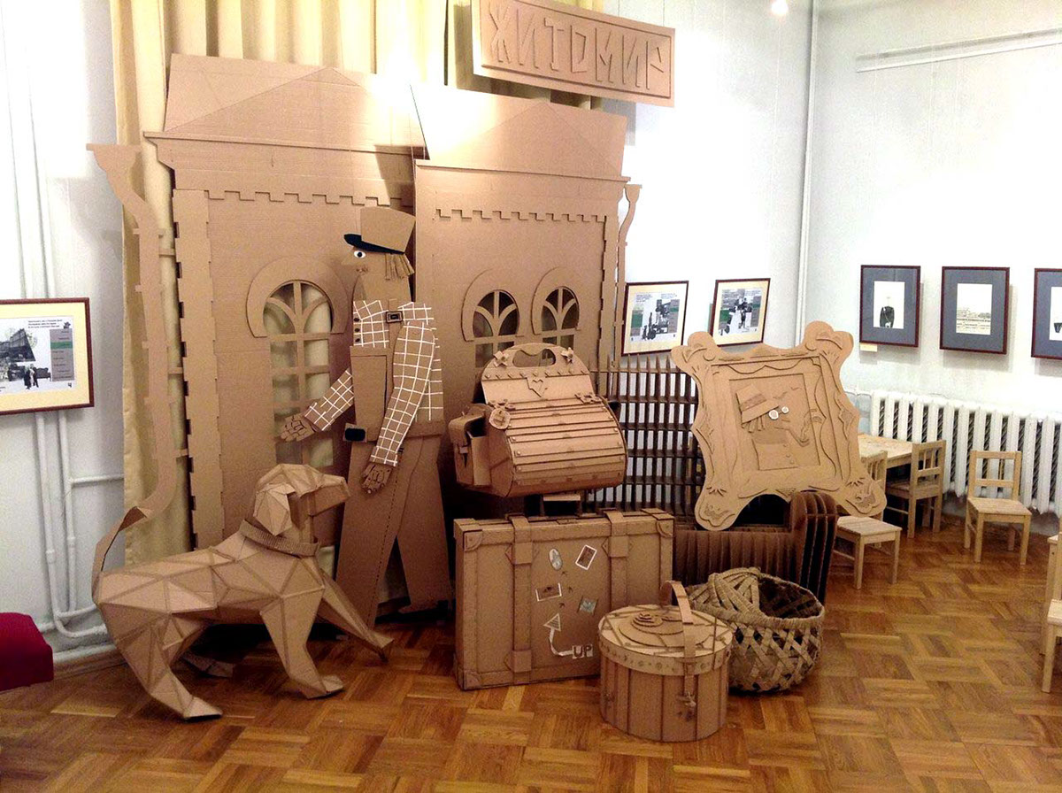 cardboard Cardboardia craft Exibition paper design inspiration toy decirations scenery
