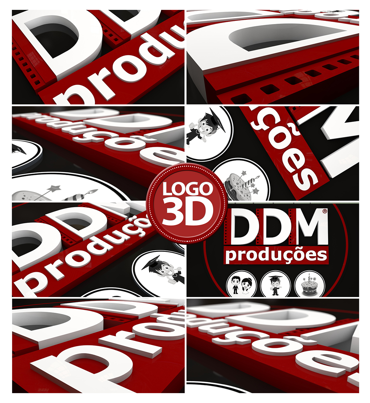design design3D c4d cinema4d 3D marca3 logo3d logo 3d