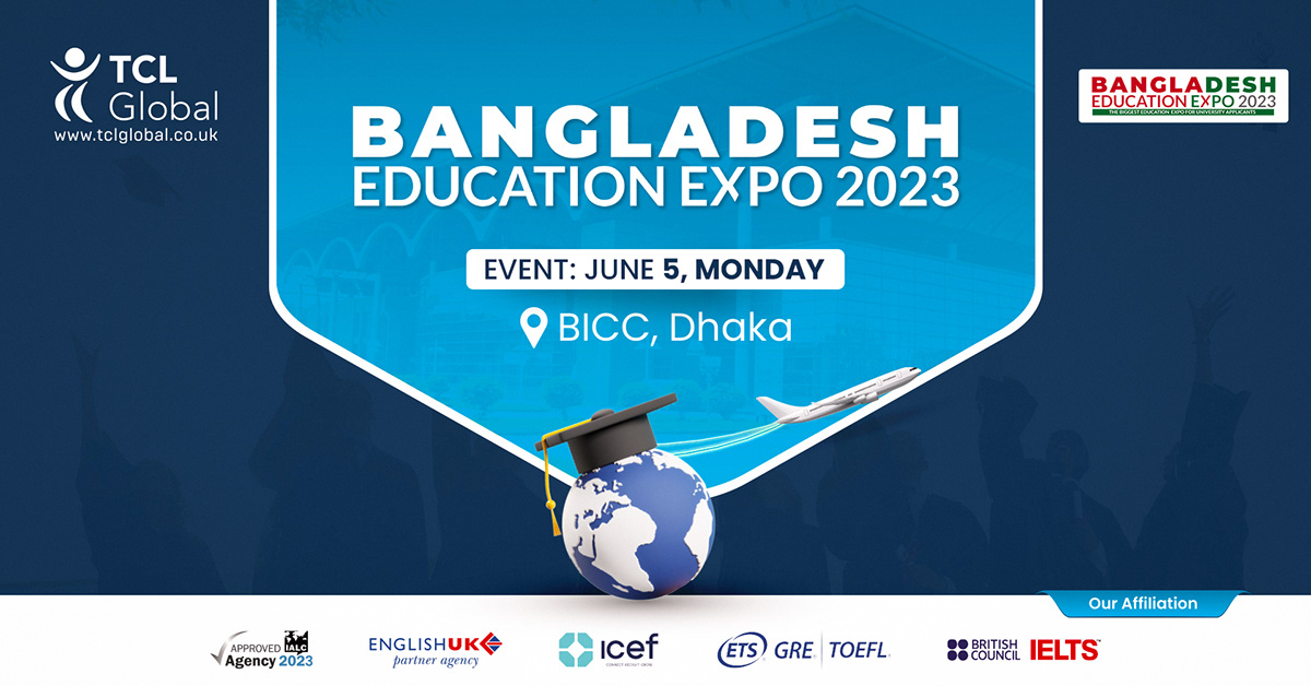 event program design poster brand identity Social media post Bangladesh Education Expo education creative ads higher study ads Study Abroad Banner