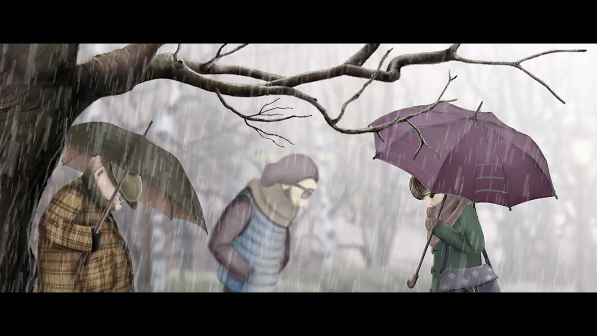 short animation film after effect animation motion graphics  olya_anima_art the last leaf
