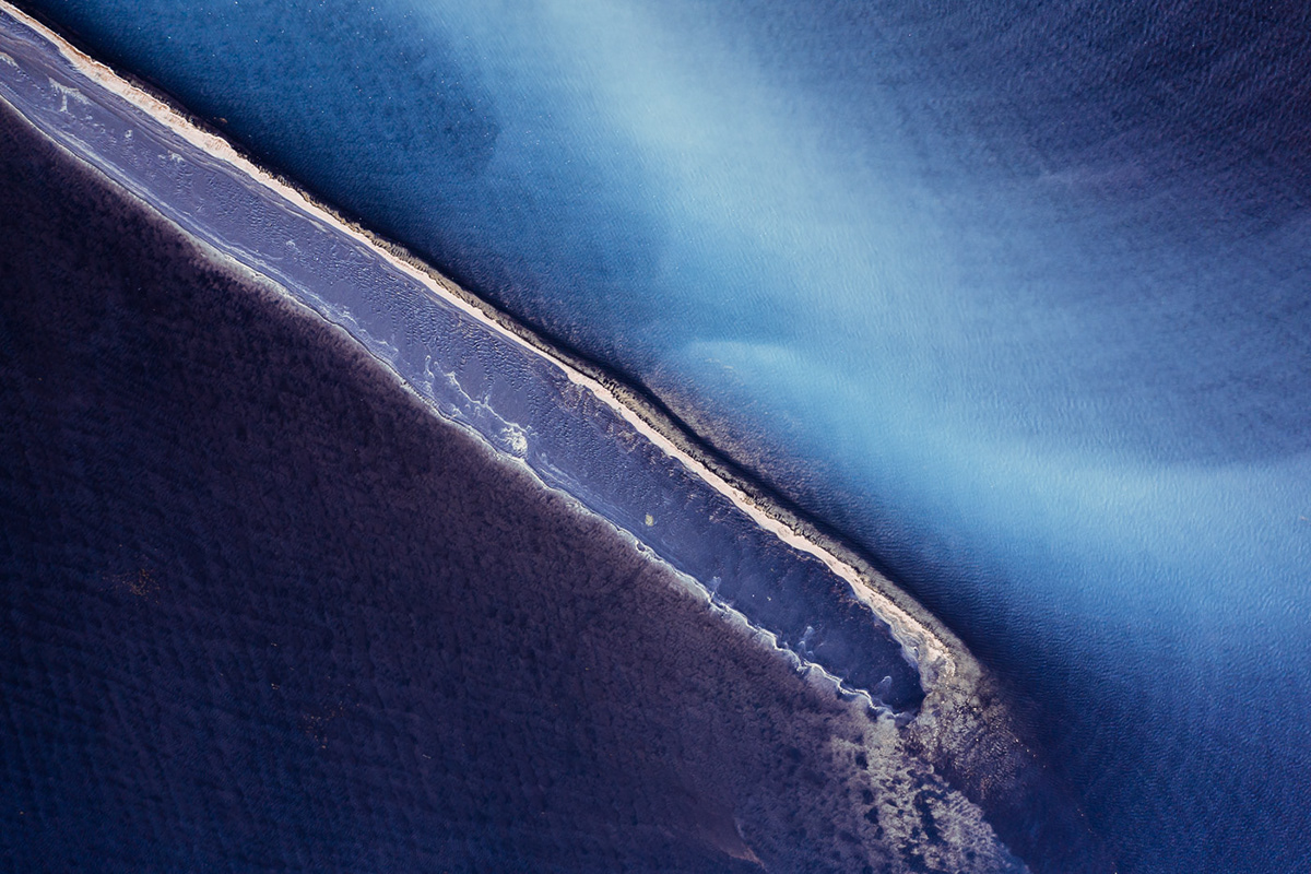 abstract Aerial drone fine art flow glacier iceland Landscape river water
